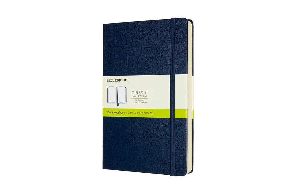Moleskine Notizbuch - Erweitert, Large/A5, Blanko, Fester Einband, Saphir