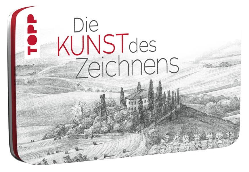 Die Kunst des Zeichnens Zeichenmaterial mit Metalldose