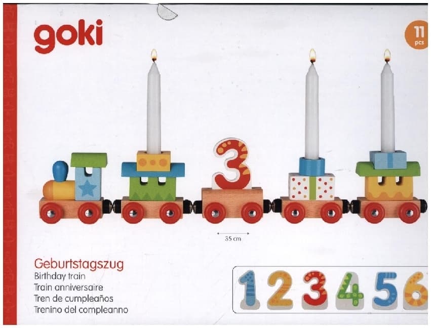 Geburtstagszug mit Magnetverbindung