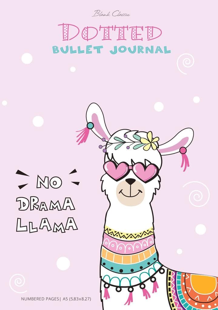 Dotted Bullet Journal - No Drama Llama