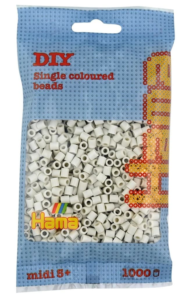 Hama 207-77 - DIY Bügelperlen Midi 5+, ca. 1000 Perlen, Farbe: Kitt