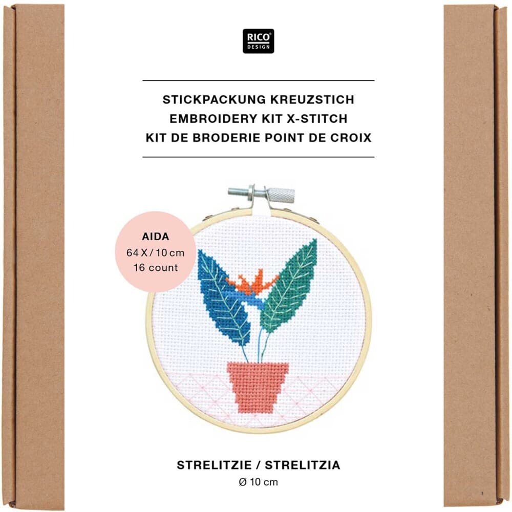 Stickpackung Kreuzstich Mini Kit Strelitzie