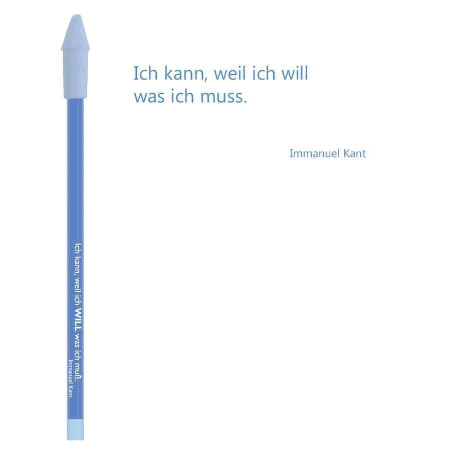 Bleistift hellblau, Immanuel Kant