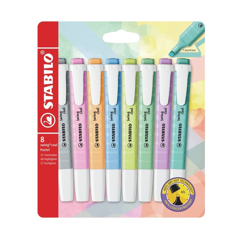 STABILO Marker swing cool Pastel 8er Set