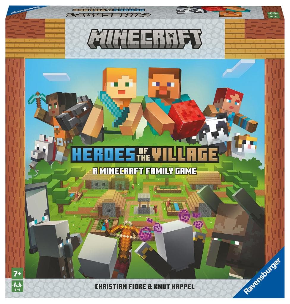 Ravensburger 20914 Minecraft Heroes of the Village - Kooperatives Familienspiel für 2-4 Spieler ab 7 Jahren