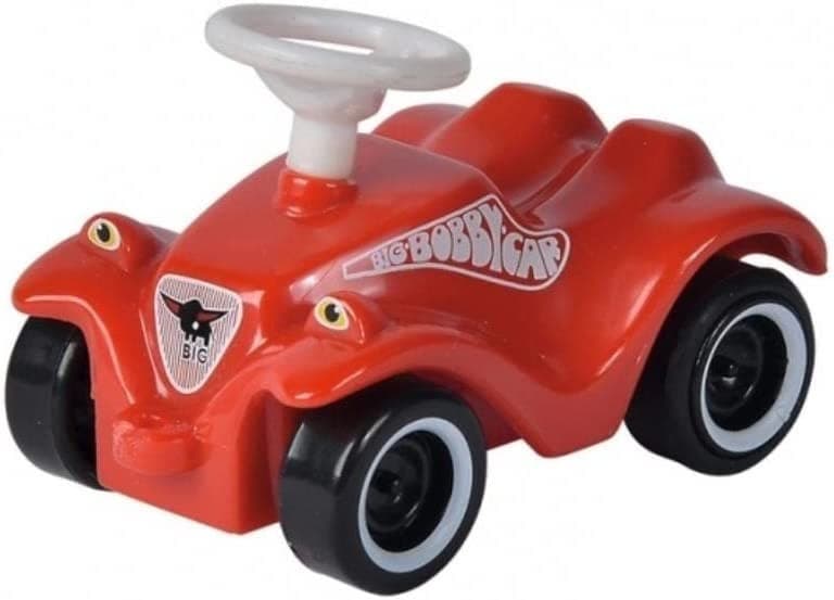 BIG 800055975 - BIG Mini-Bobby-Car-Classic, rot, Miniaturmodell mit Rückziehfunktion, 1 Stück, 45x70x50mm