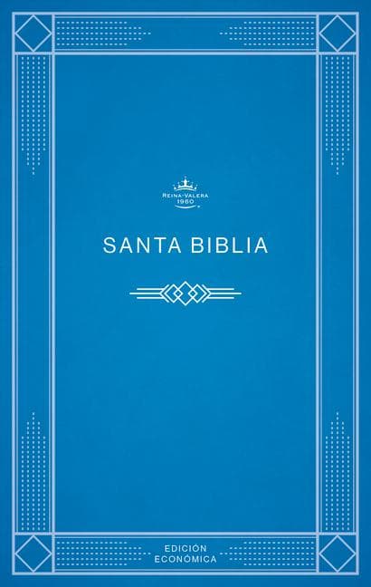 Rvr 1960 Biblia Económica de Evangelismo, Azul Tapa Rústica