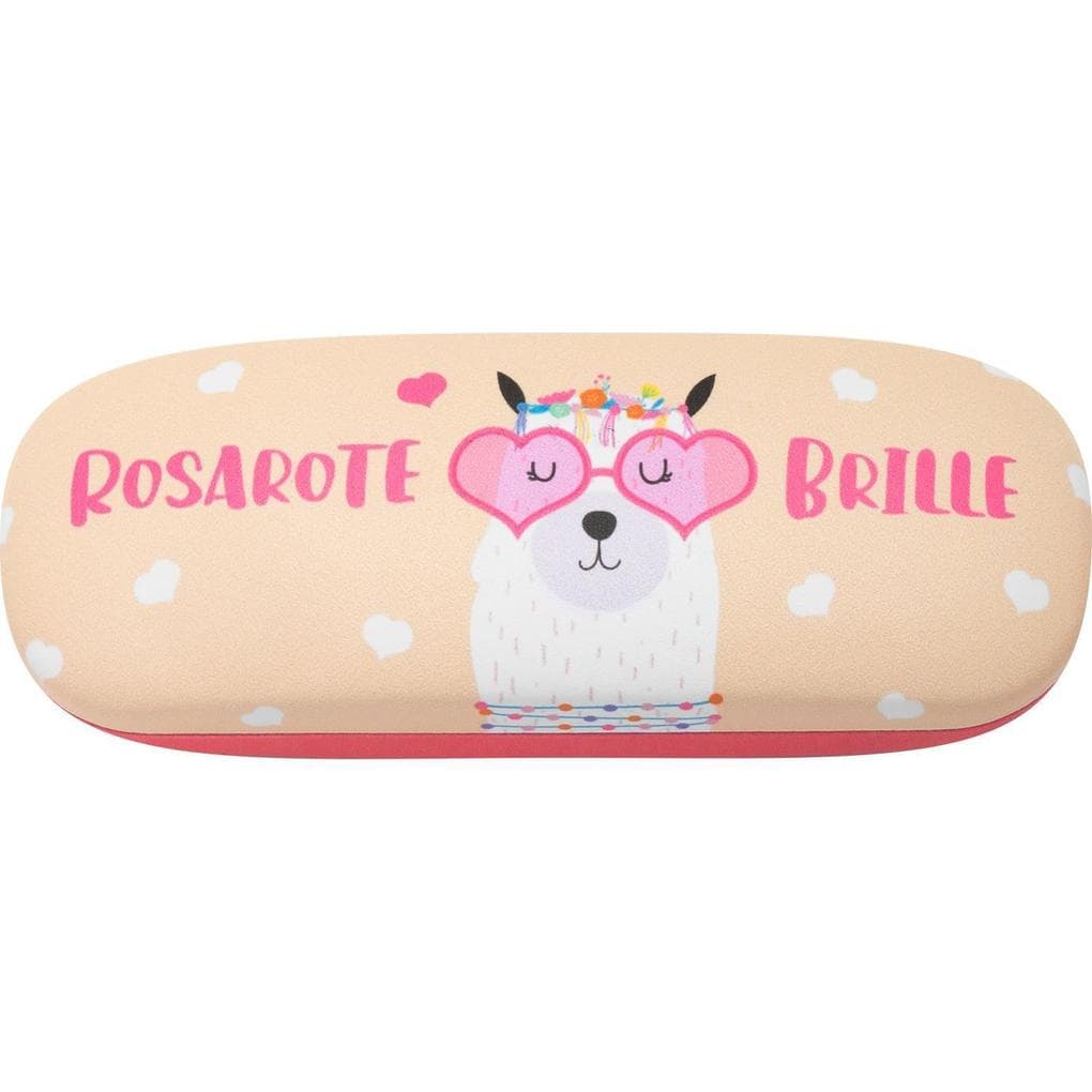 GRUSS & CO 47971 Brillenetui Motiv Rosarote Brille, Hartschale