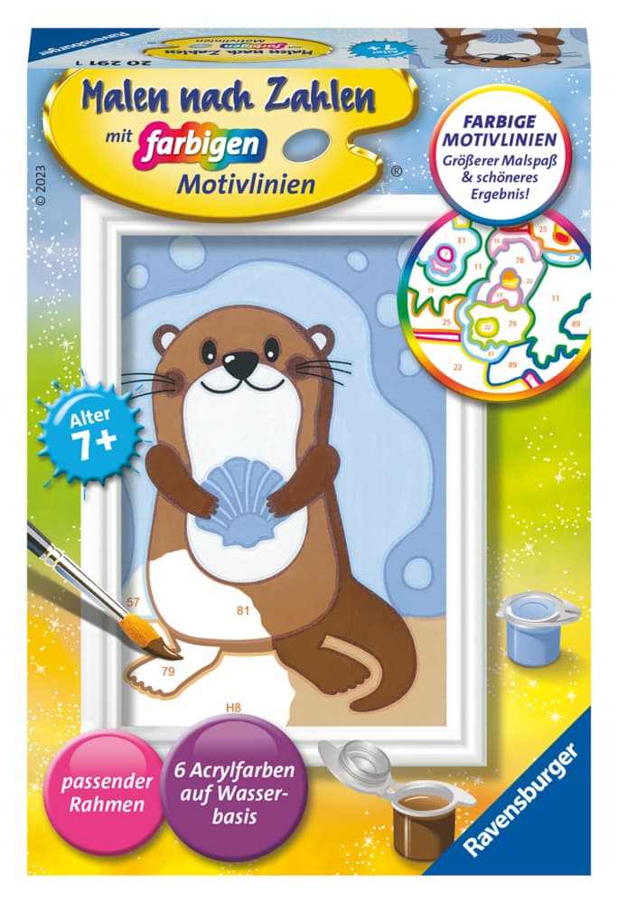 Ravensburger - Malen nach Zahlen - Fröhlicher Otter