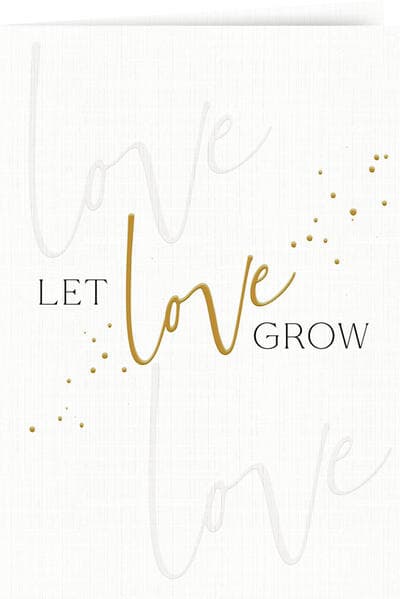 Coppenrath - Hochzeit - Grußkarte mit Kuvert - Let Love grow