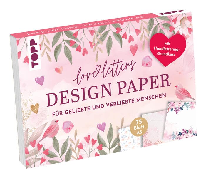 Design Paper Love Letters A5