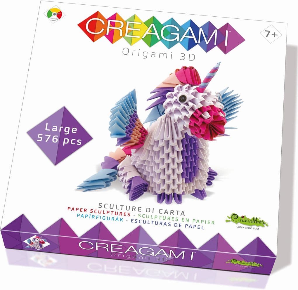 CREAGAMI - Origami 3D Einhorn 576 Teile