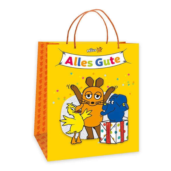 Trötsch Die Maus Alles Gute Geschenktasche medium 3D