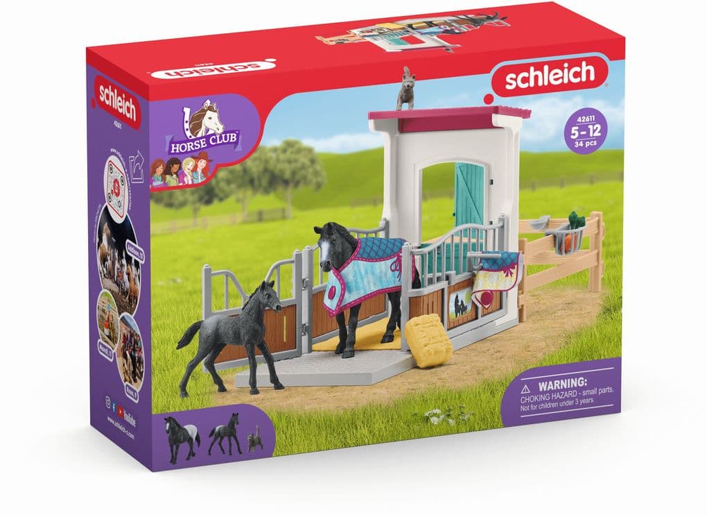 Schleich - Horse Club - Pferdebox mit Stute und Fohlen
