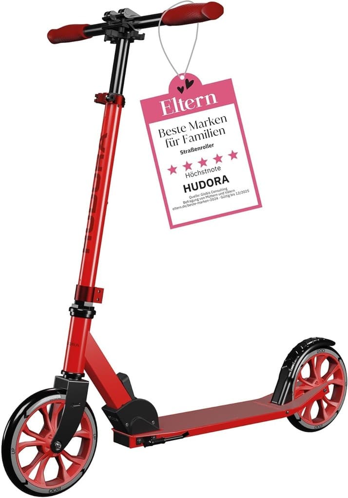 HUDORA 14452 - Scooter Up 200, red, Alu-Cityroller