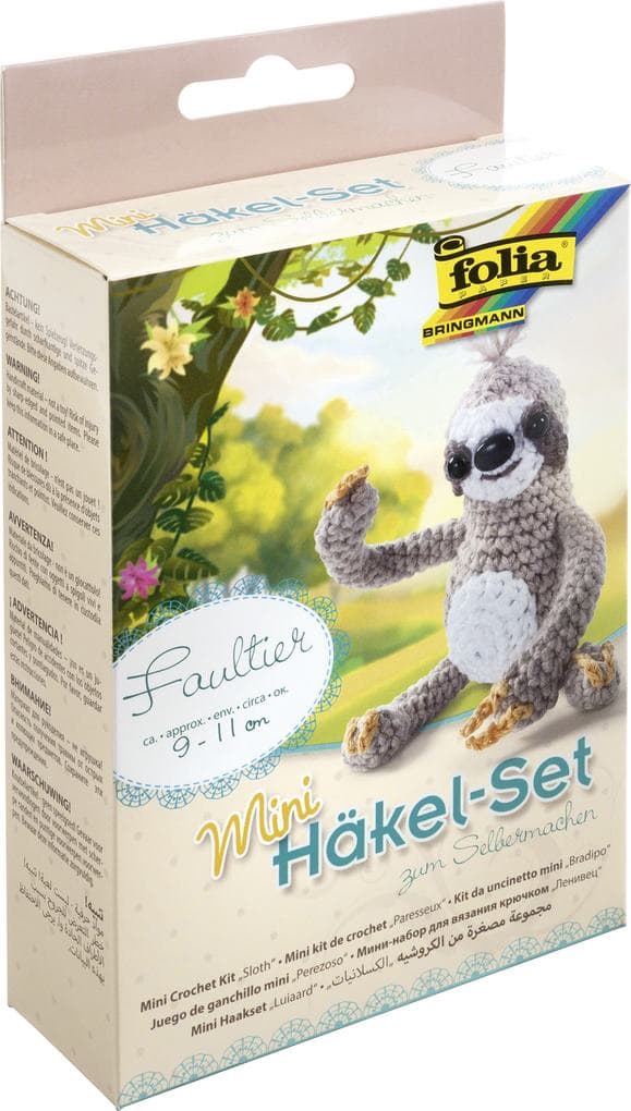 Folia Mini-Häkelset FAULTIER