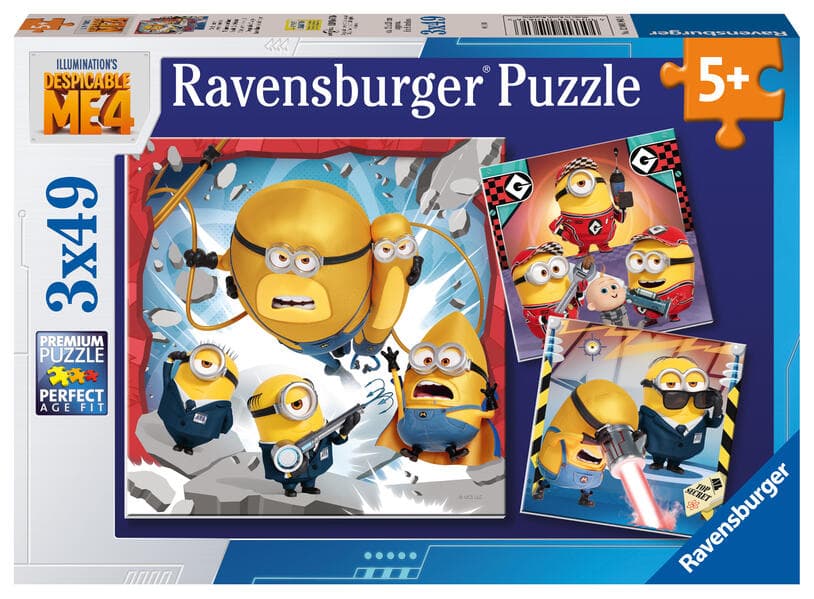 Kinderpuzzle 3x49 Teile - Minions - Noch immer unverbesserlich