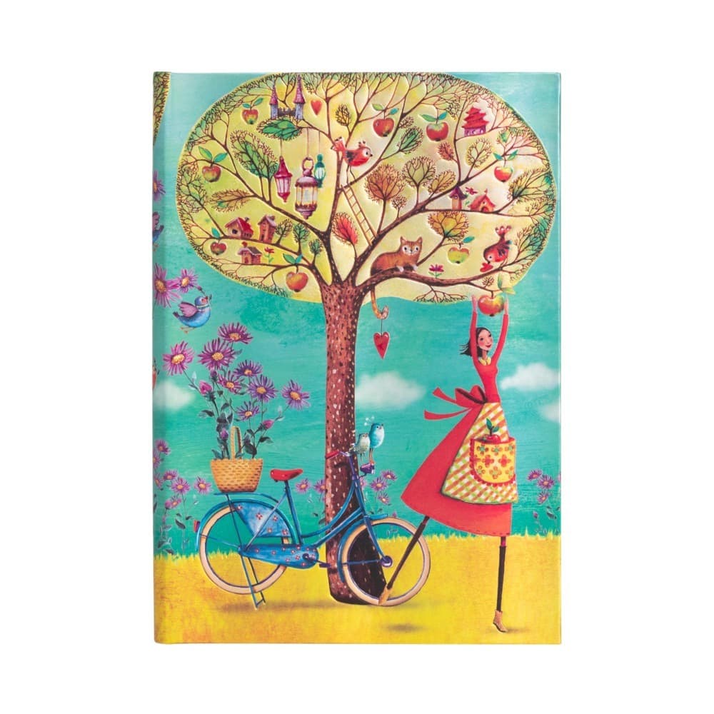 Natsu (Rinpa Florals) Ultra Lined Hardback Journal (Wrap Closure)