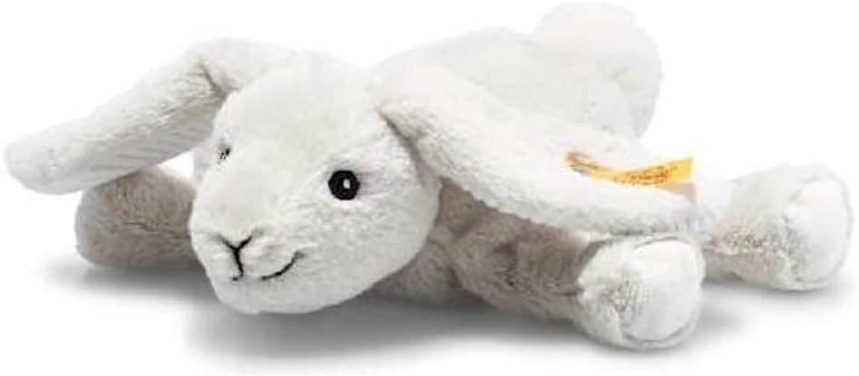 Steiff 242694 - Soft Cuddly Friends Floppy Hoppel Hase, hellgrau, 20 cm