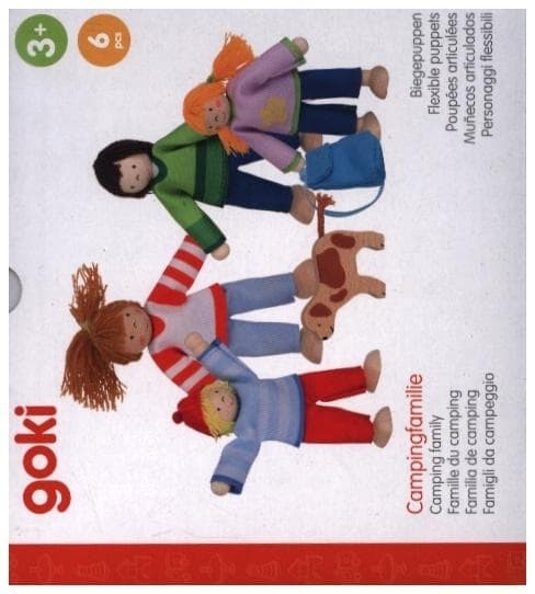 Biegepuppen Camping-Familie