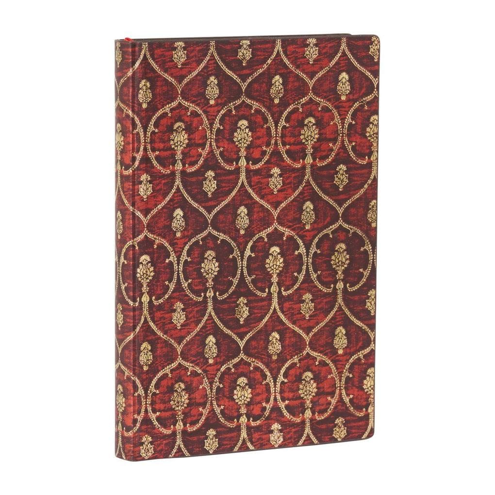 Red Velvet Mini Lined Softcover Flexi Journal (Elastic Band Closure)