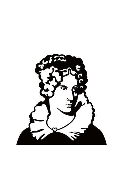 Annette von Droste-Hülshoff. Buchstütze