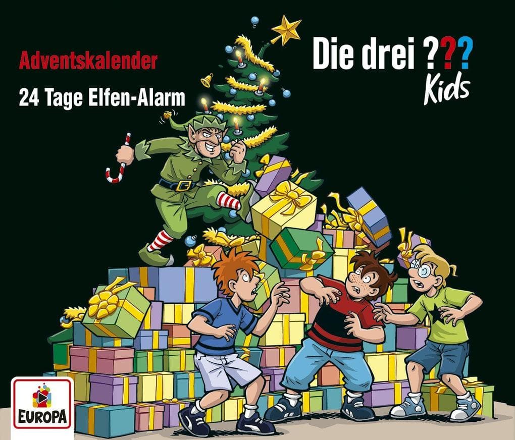 Die drei ??? Kids - Adventskalender - 24 Tage Elfen Alarm, 3 Audio-CD