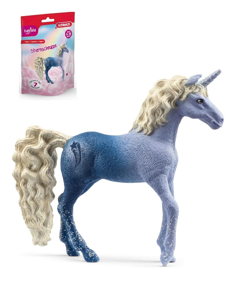 Schleich 70797 - Bayala, Einhorn Sternschnuppe, Sammeleinhorn, Spielfigur, 10x9x2cm