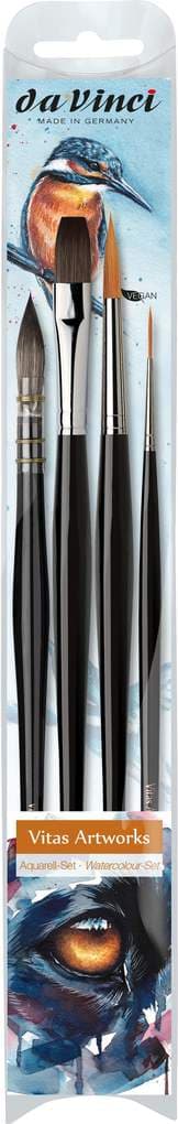 da Vinci Pinselset VITAS ARTWORKS Signature Edition, Aquarellpinsel, 4er Set