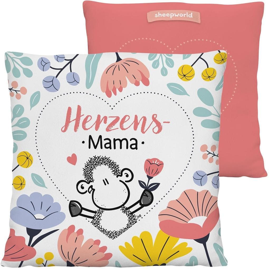 Plüschkissen Motiv Mama