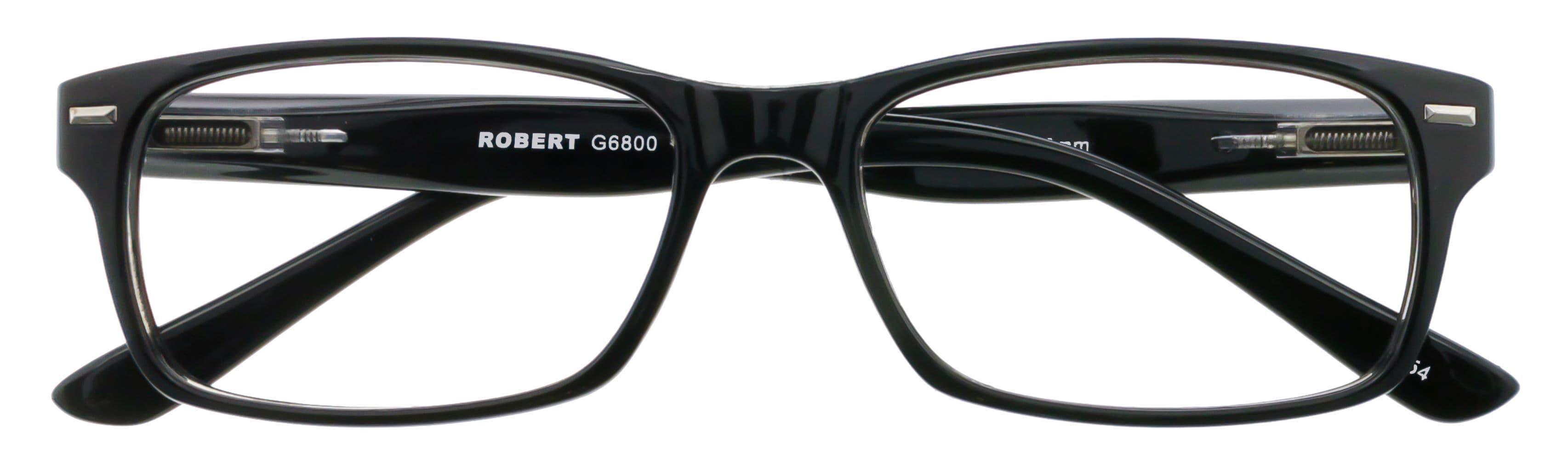 Lesebrille ROBERT, schwarz, +1.00 dpt mit Etui