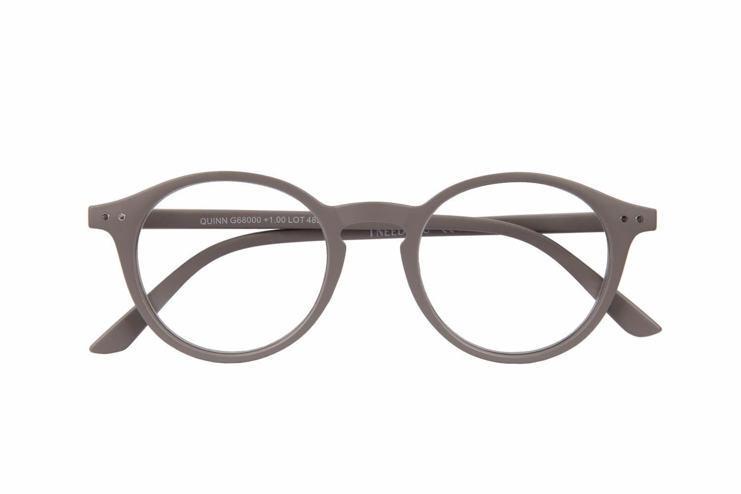 Lesebrille QUINN, grau, +1.50 dpt
