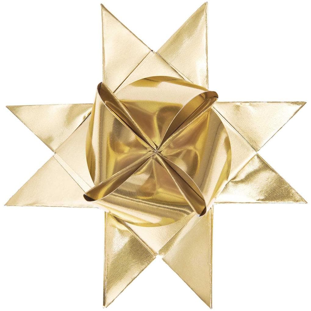 Fröbelsterne Metallic, Gold FSC MIX 60 Streifen, 120 g/m²