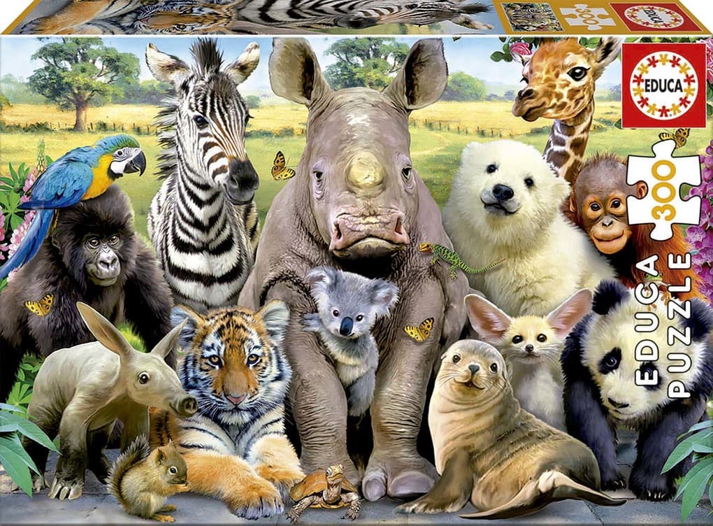 Educa - Lustige Zootiere - Puzzle 300 Teile