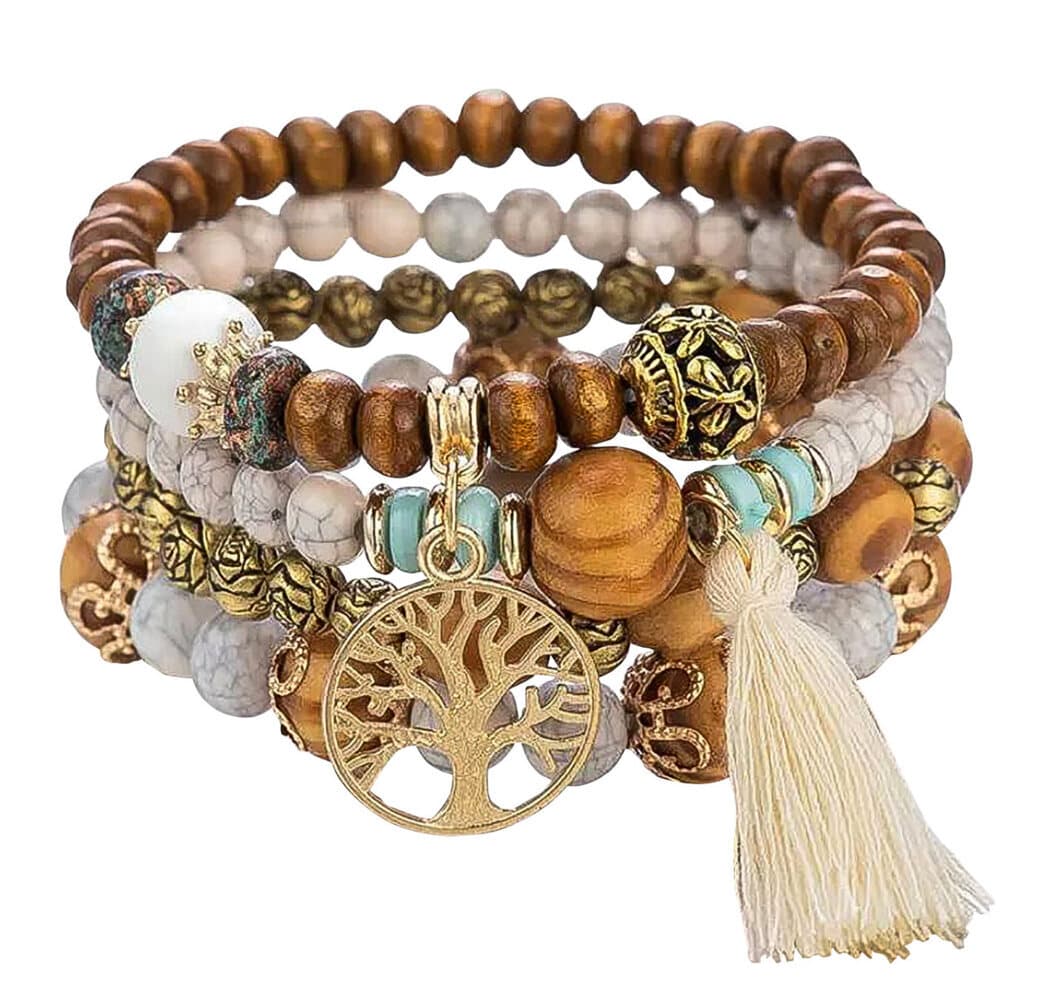 Armband "Baum des Lebens" beige