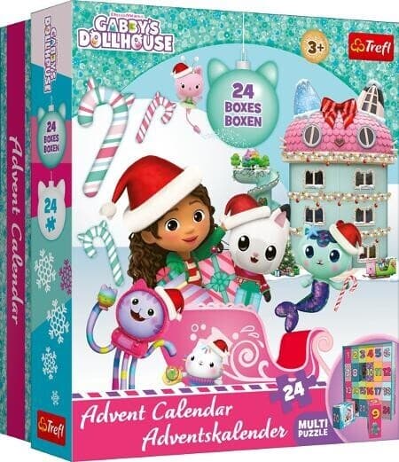 Adventskalender 24 Minipuzzle a 24 Teile Gabby s Dollhouse