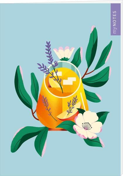 myNOTES Papeterie: Notizheft Farben des Sommers - Limonade