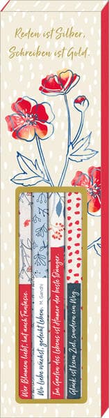 Bleistift-Set mit Sprüchen - LandLust