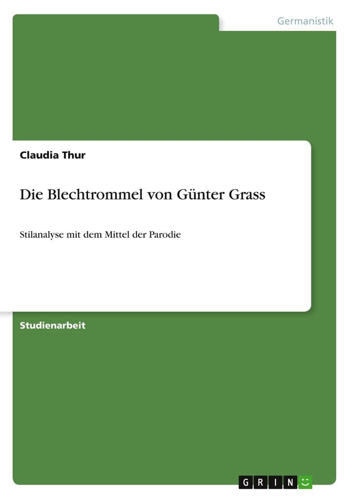 Die Blechtrommel von Günter Grass
