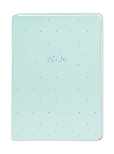 Terminplaner Lederlook 2026 Mint