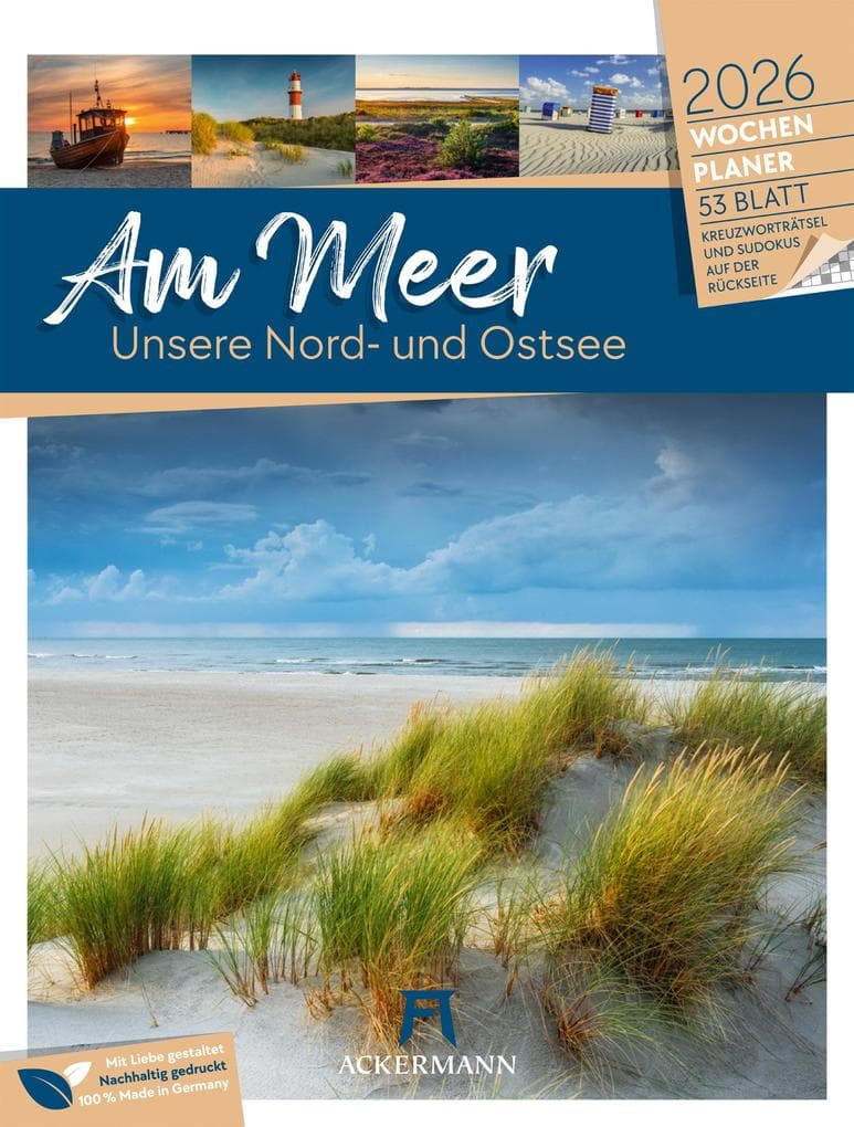 Am Meer Wochenplaner Kalender 2026