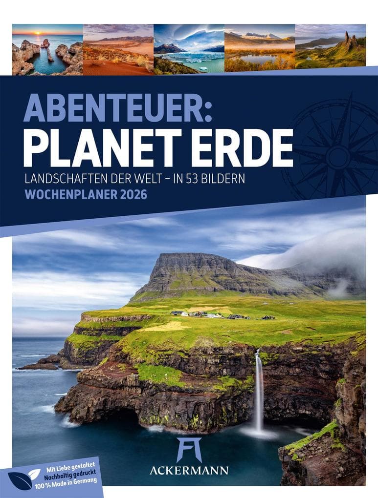 Planet Erde Wochenplaner Kalender 2026 | Landschaften der Welt