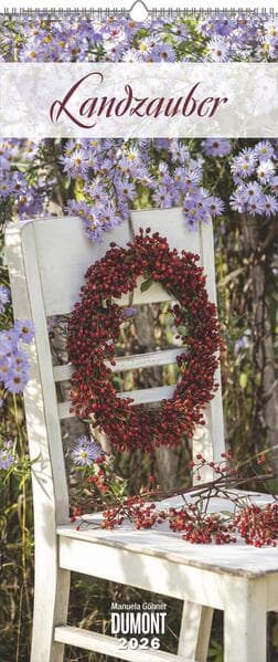 Landzauber 2026 - DUMONT Wandkalender - mit den wichtigsten Feiertagen - Hochformat 30,0 x 70,0 cm