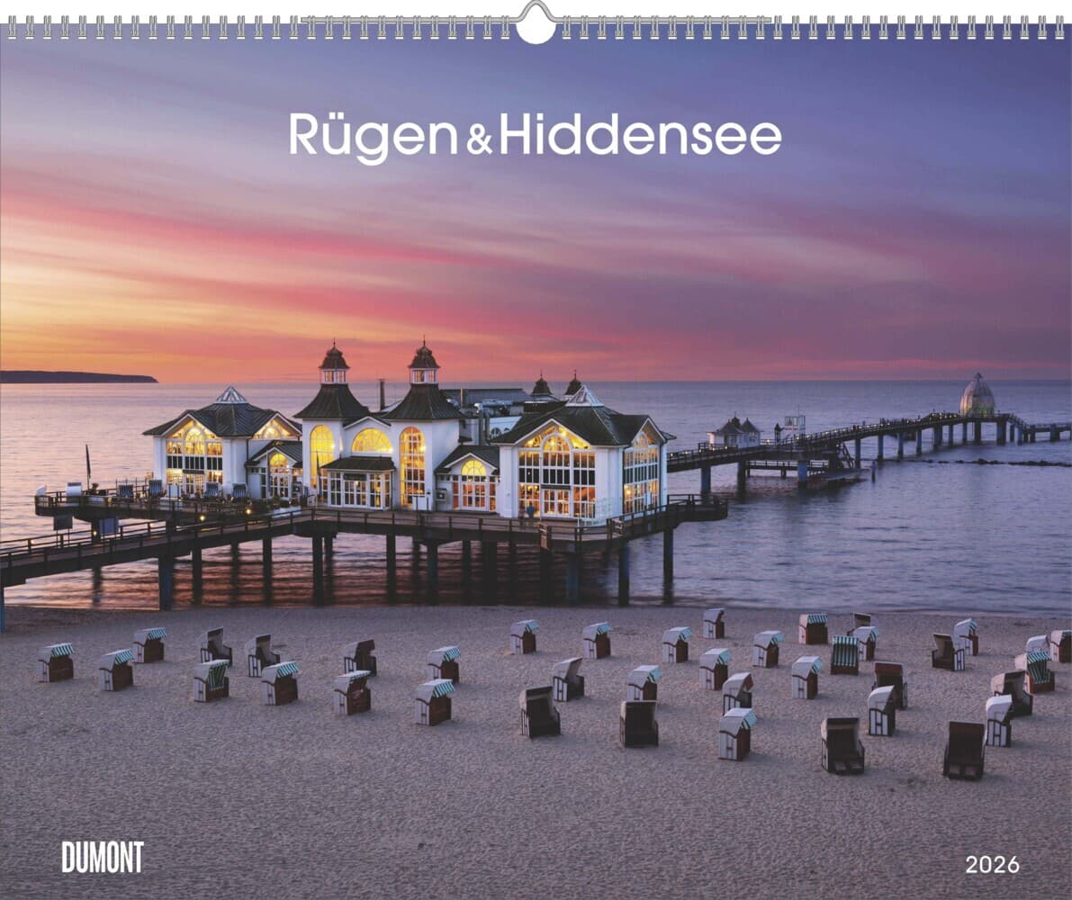 Rügen & Hiddensee 2026 - Wandkalender 52 x 42,5 cm - Spiralbindung