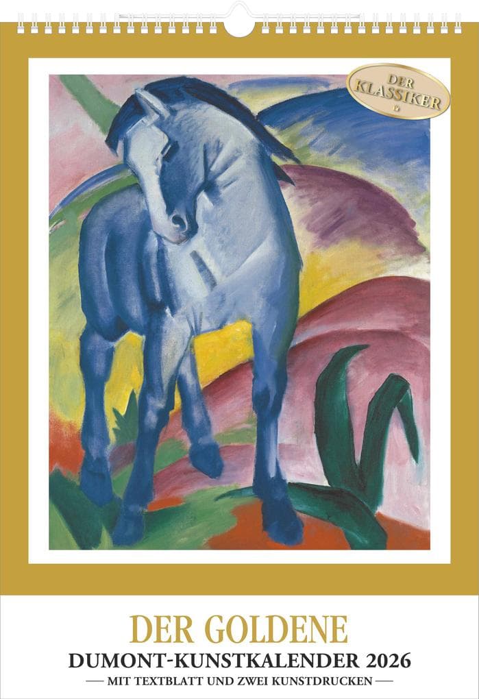 Kunstkalender 2026 - Der Goldene DUMONT-Kunstkalender - Wandkalender - Hochformat A3 29,7 x 42 cm