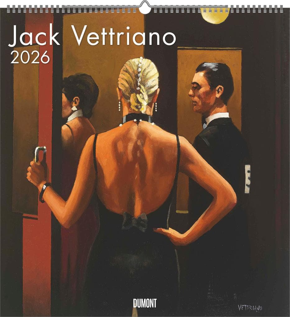 Jack Vettriano 2026 - Kunst-Kalender - Wand-Kalender - 45x48
