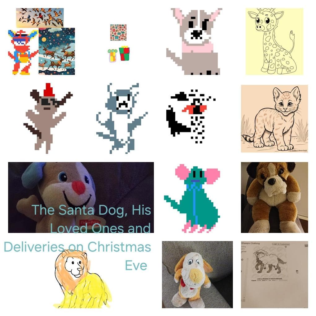 The Santa Dog, His Loved Ones and Deliveries on Christmas Eve