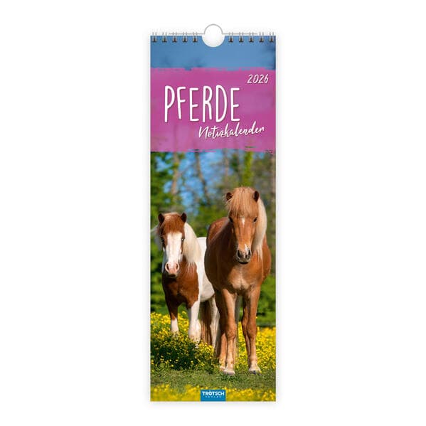 Trötsch Streifenkalender Pferde 2026 Notizkalender