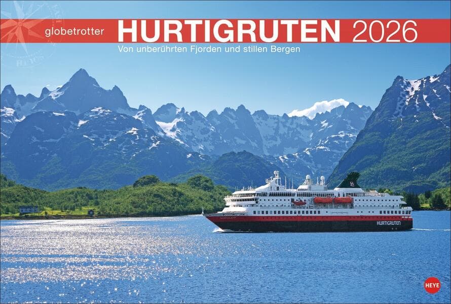 Hurtigruten Globetrotter Kalender 2026 - Von unberührten Fjorden und stillen Bergen