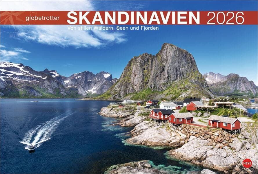 Skandinavien Globetrotter Kalender 2026 - Von stillen Wäldern, Seen und Fjorden